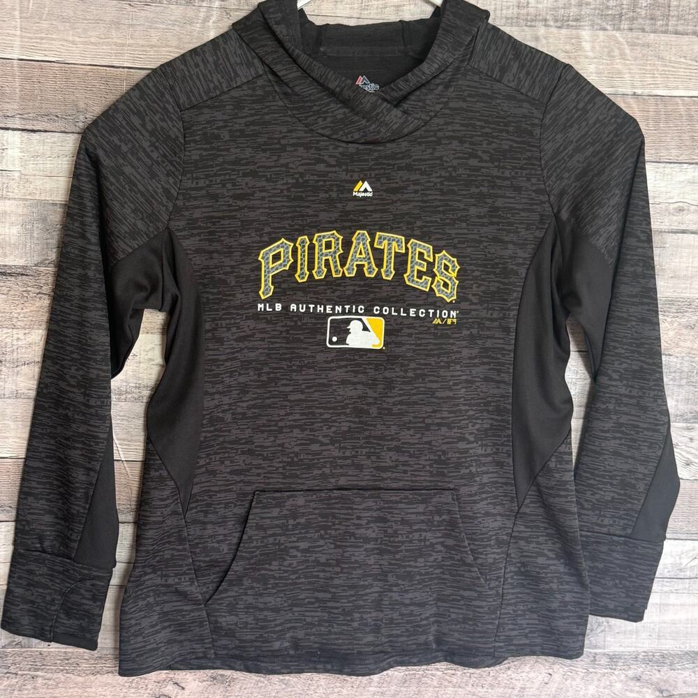 Pittsburgh Pirates Hoodie Mens Majestic XL Black Camo Classic Outdoors MLB